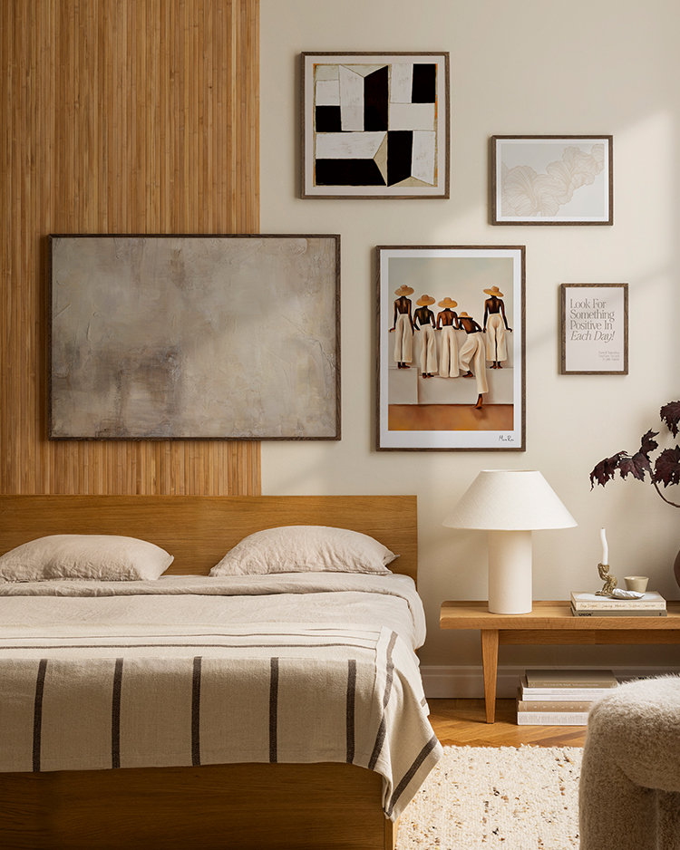 WANDKIND Poster „Zuhause Definition“ Mit Bilderrahmen – DIN A4 Wanddekoration Für Wohnzimmer & Büro