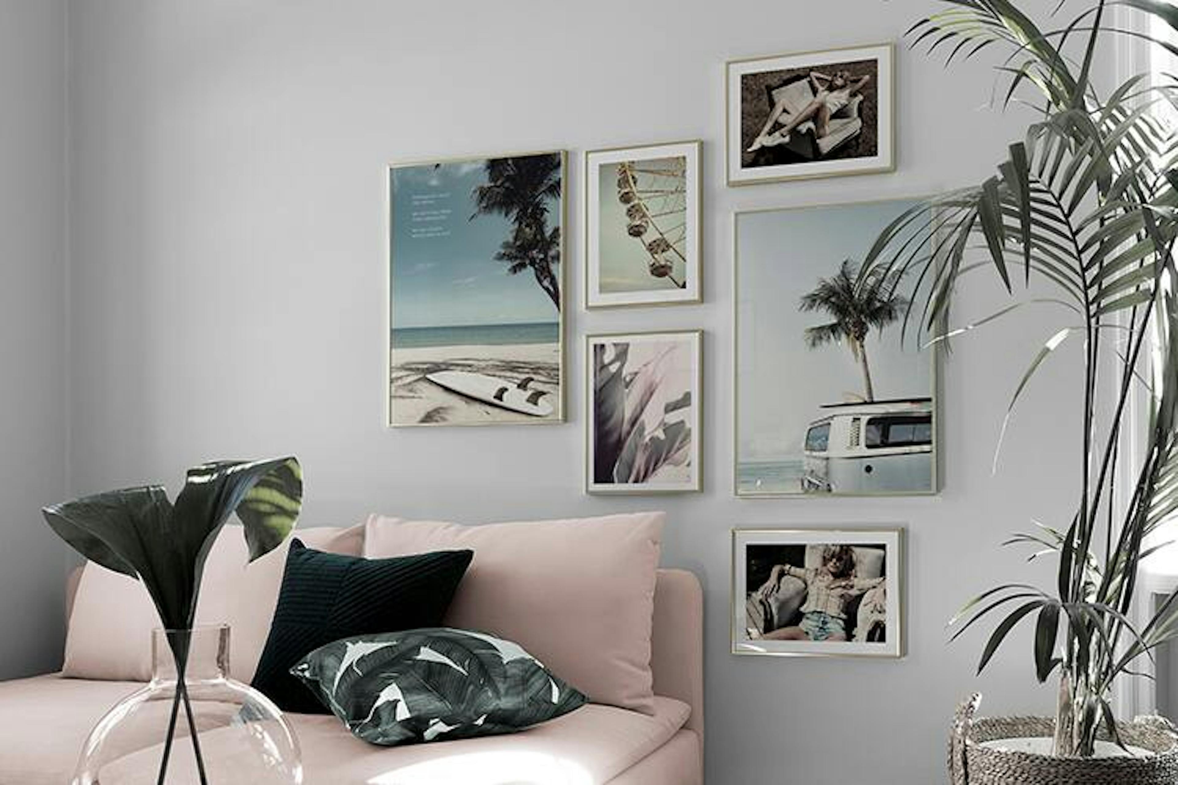 Låt vintage-fotografier pryda väggarna