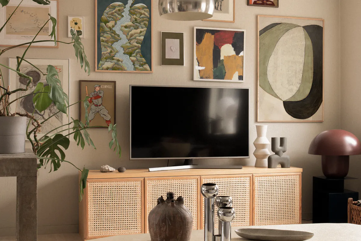 Art Advice: How to make a gallery wall around a TV