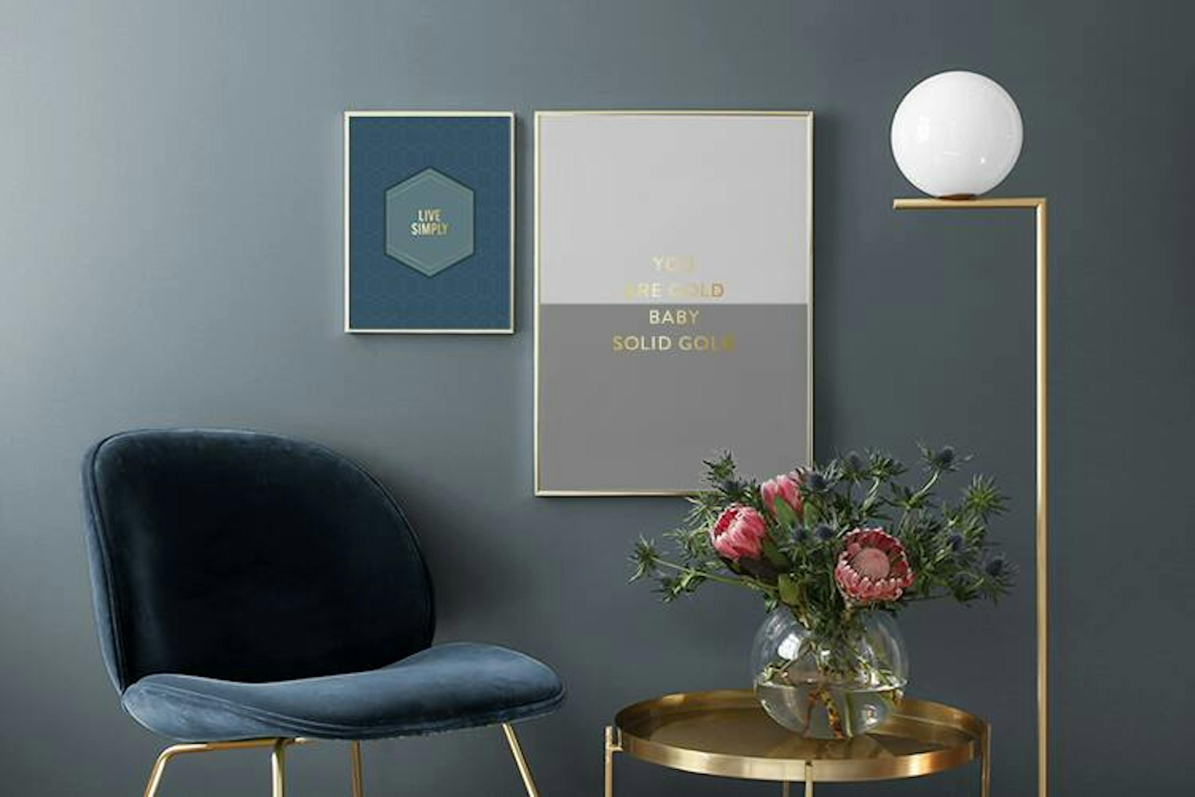 Metallic Mood - inred med metaller