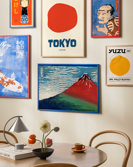 東京ポスター – 日本文化にインスパイアされたウォールアート