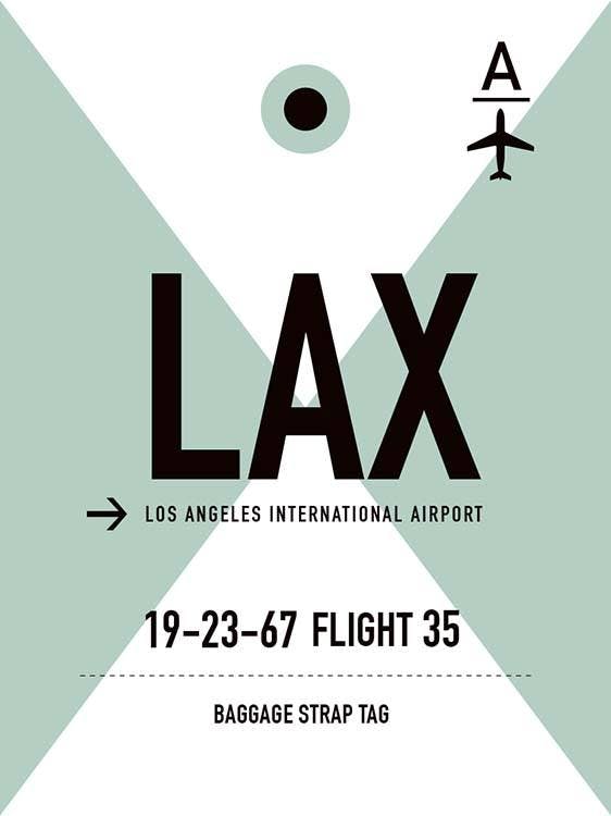 LAX Los Angeles Poster 0