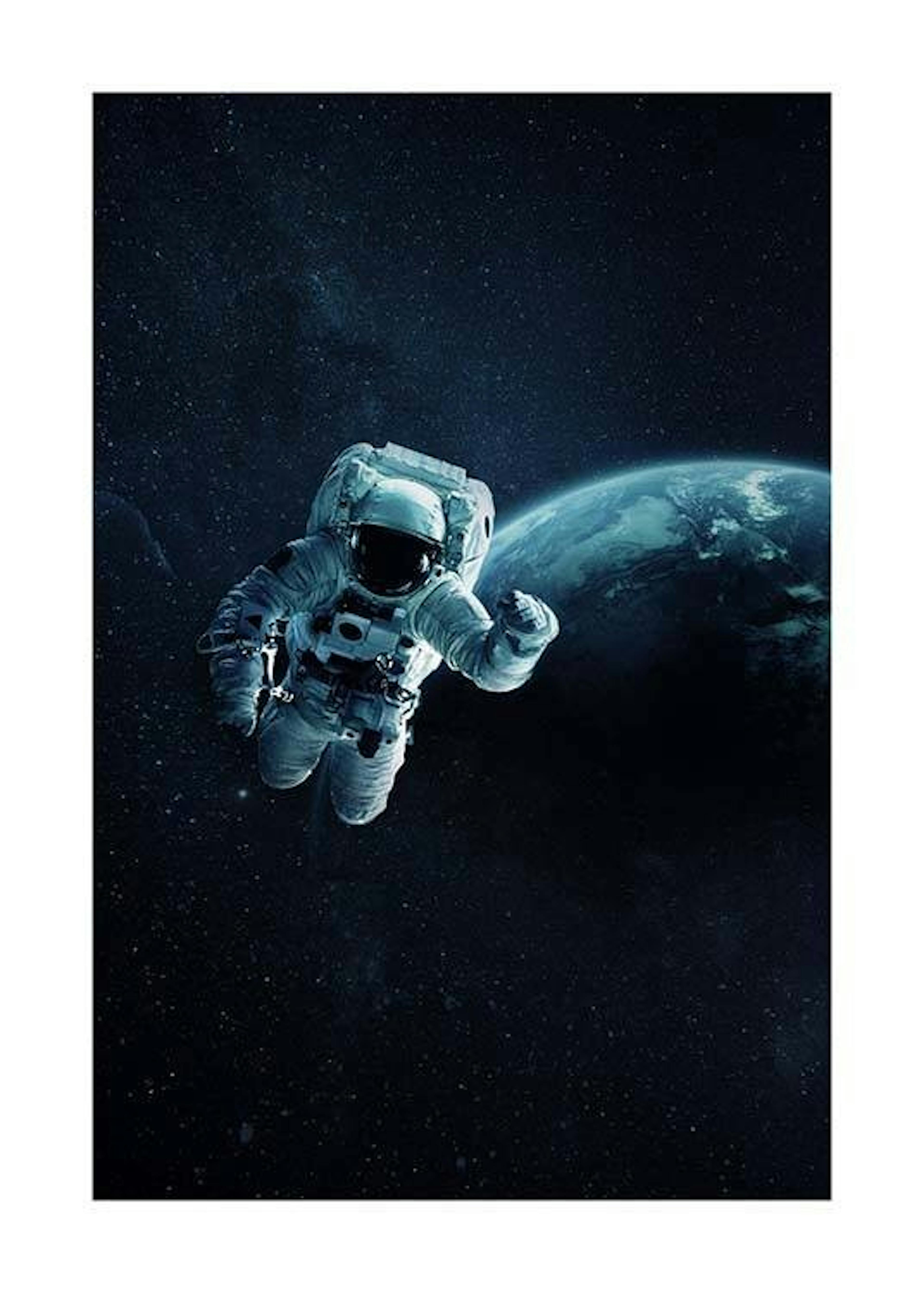 Astronaut In Space Poster