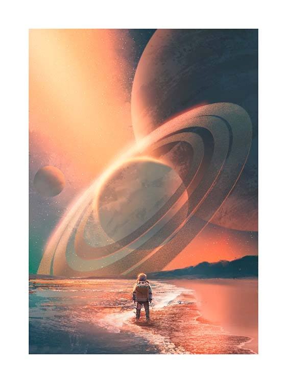 Planets In Sky Poster 0