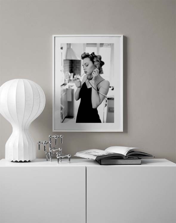Molte foto in bianco nero modello di cornice per poster di design