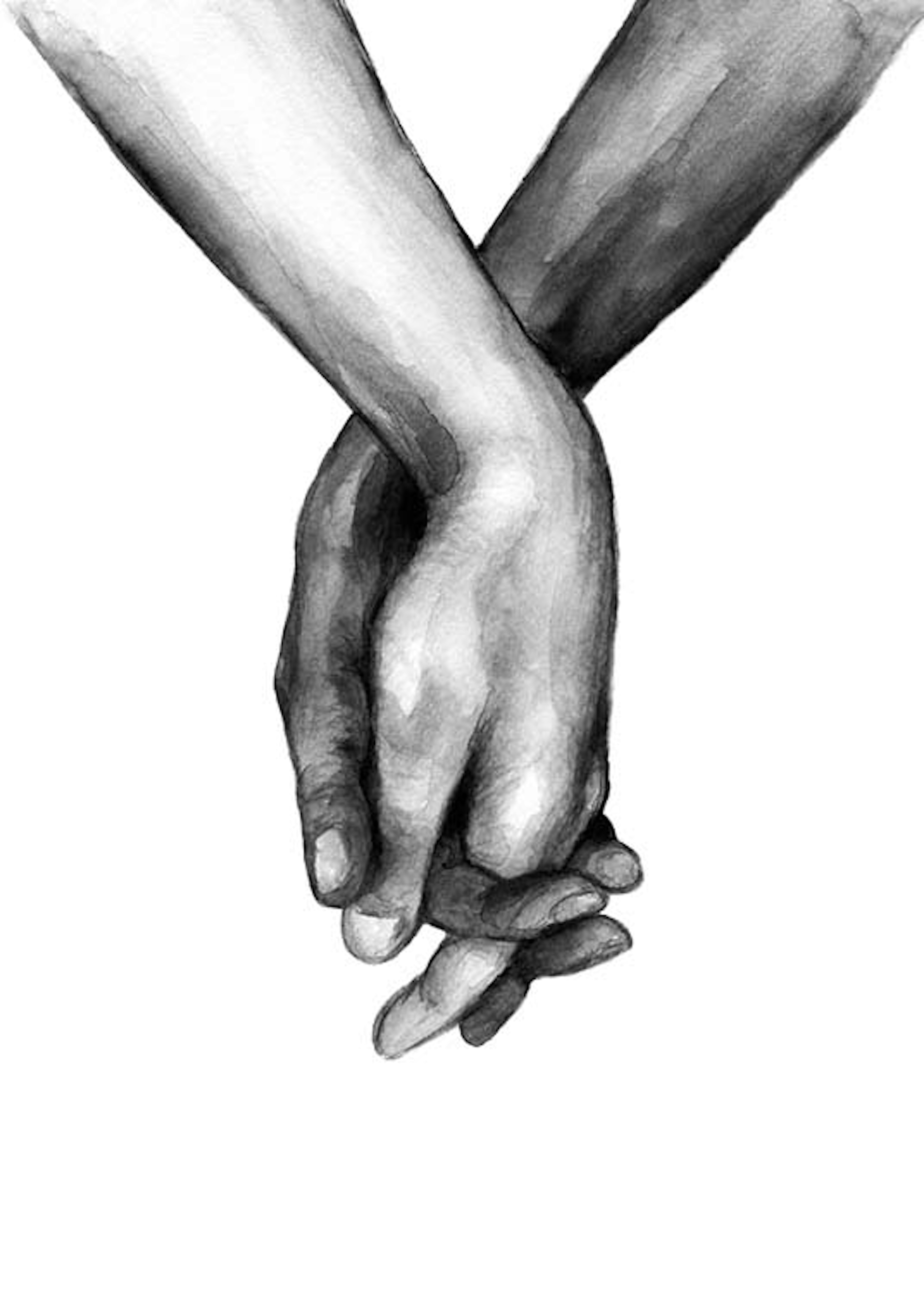 Watercolor Hands No1 Poster 0