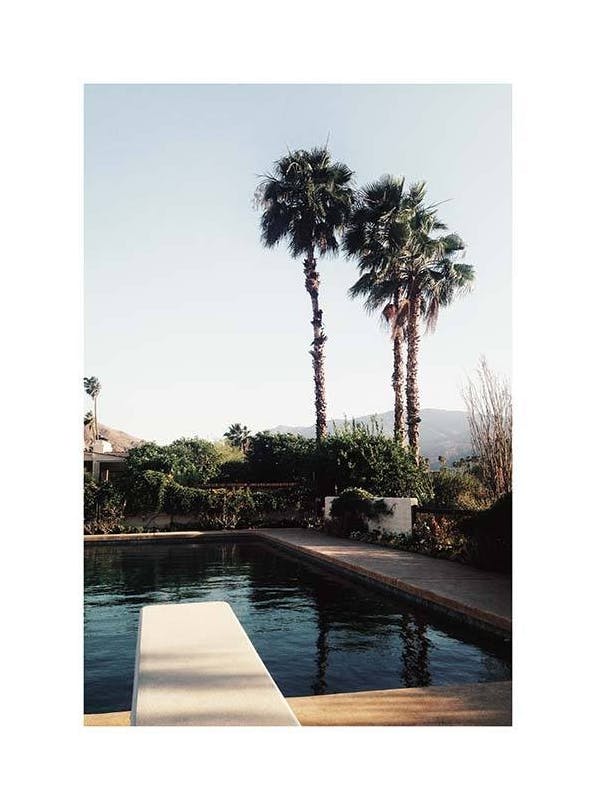 Prints - Palm Springs Pool Print (70x100 cm) - Nature prints