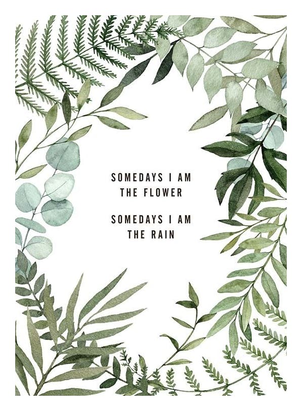 Somedays I Am Affiche (21x30 cm) - Affiches typographiques et citations