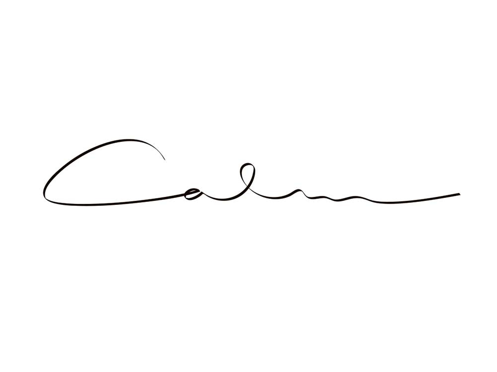 Calm Handwriting Affiche 0