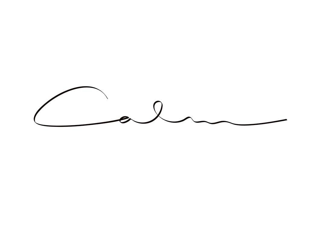 Calm Handwriting Plagát 0