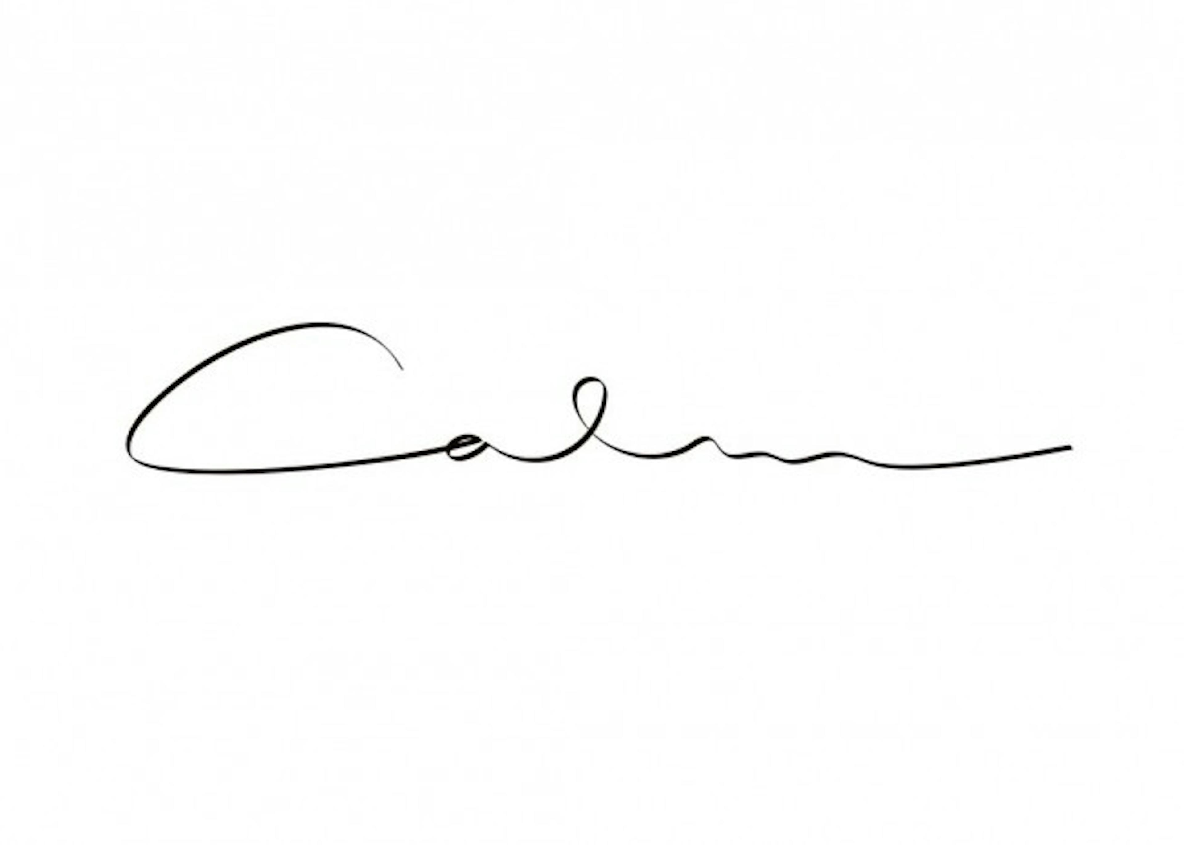 Calm Handwriting Juliste 0