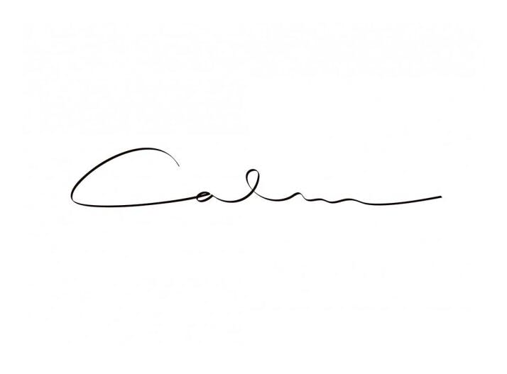 Calm Handwriting Poster (30x40 cm)