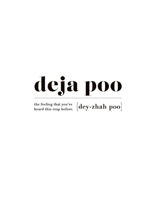 Deja Poo Plakat (21x30 cm)- Plakaty z napisami