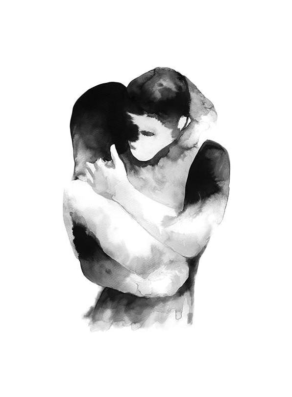 Ink Embrace Poster (50x70 cm)
