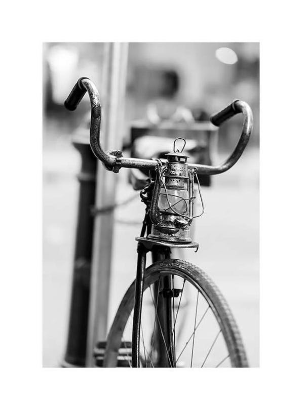 Old Bike Poster (30x40 cm)- Quadri e poster in bianco e nero
