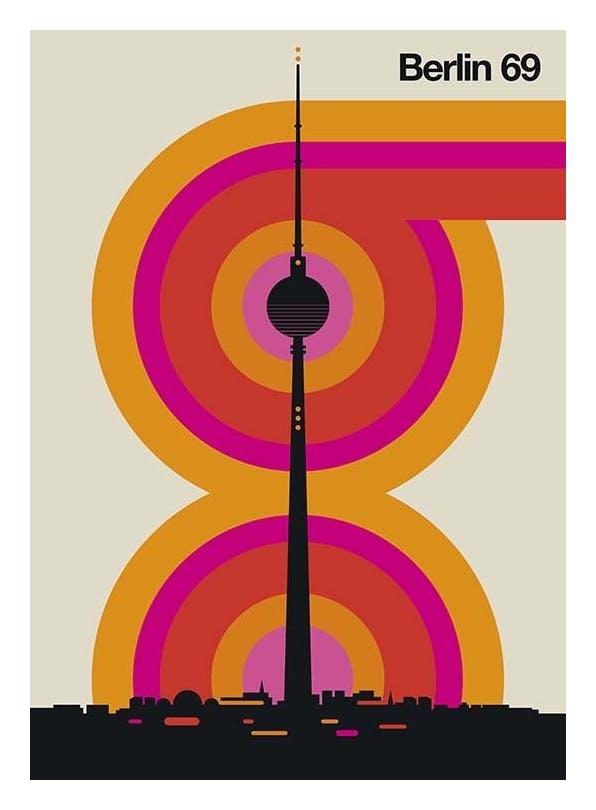 Prints - Berlin 69 Print (50x70 cm) - Maps and cities posters