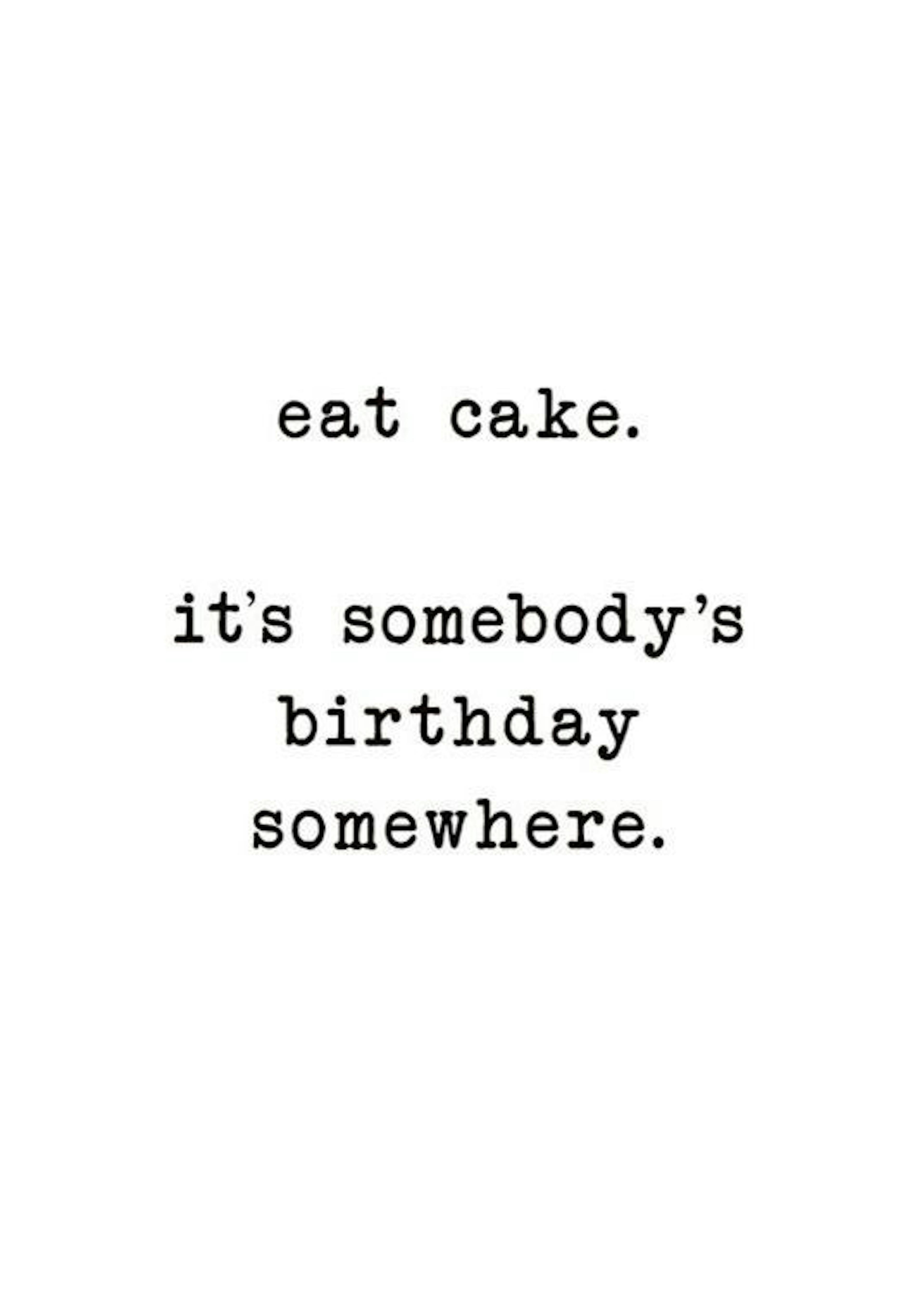 Eat Cake Print