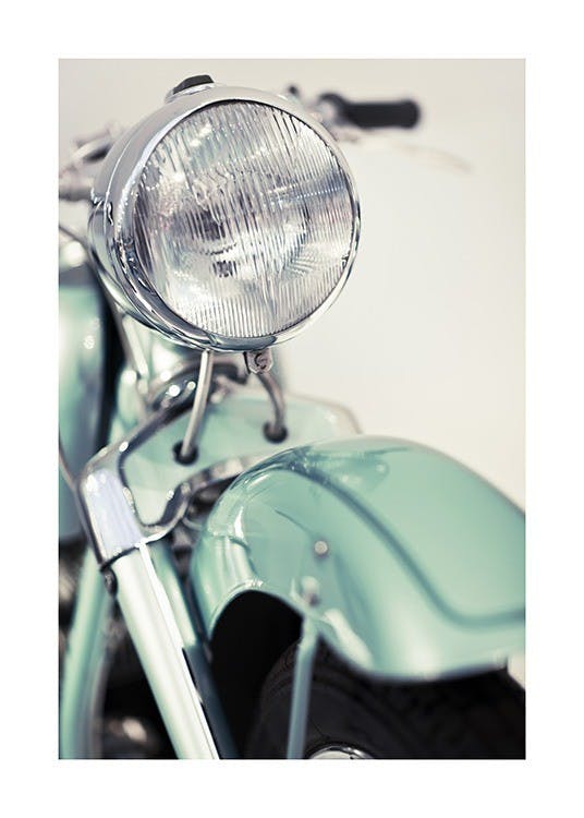 Retro Motorcycle Poster 0