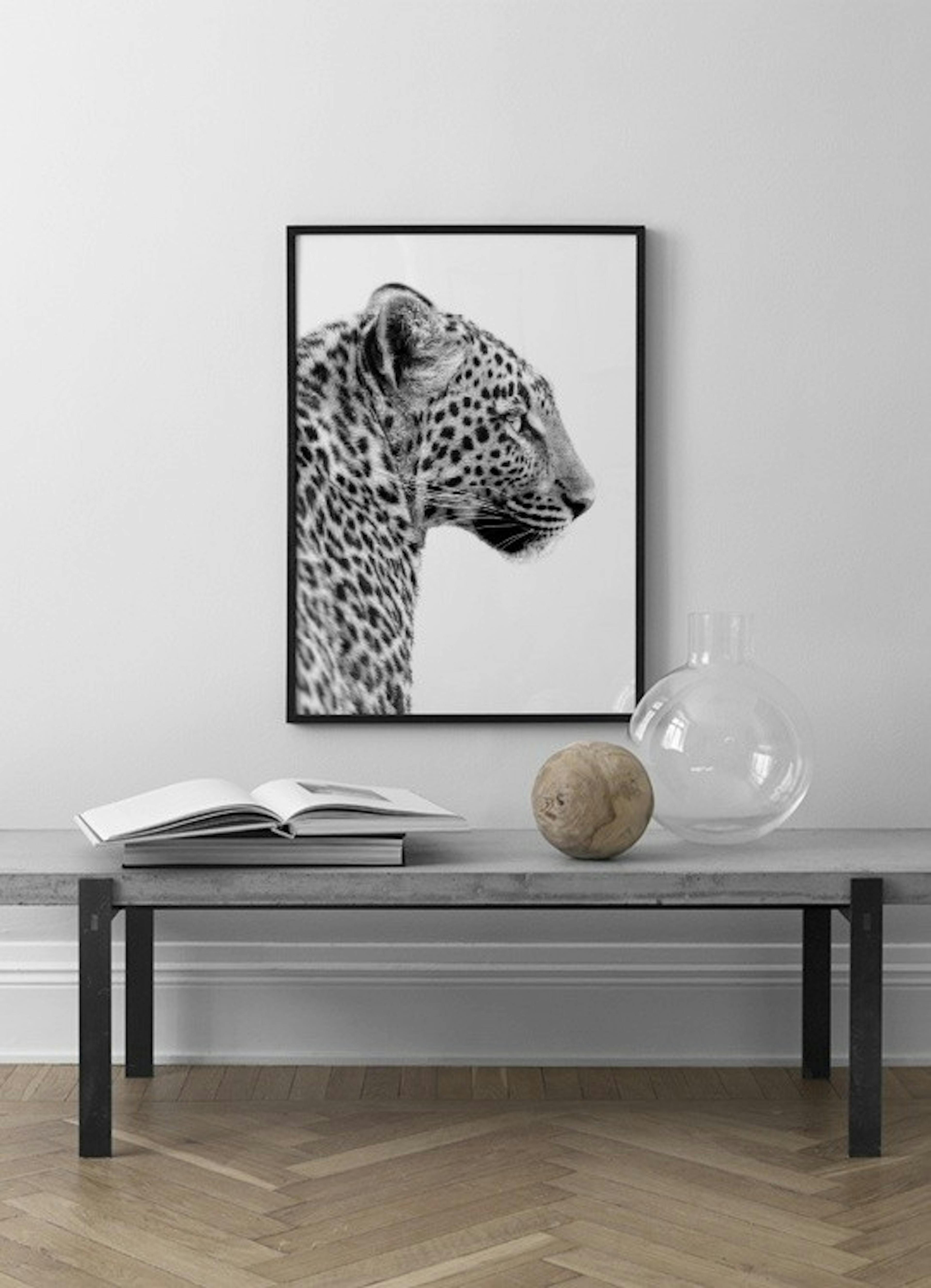 Leopard Profile Affiche