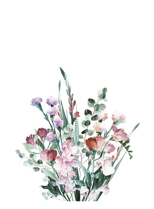 Graphic Bouquet Affiche (30x40 cm) - Affiches botaniques