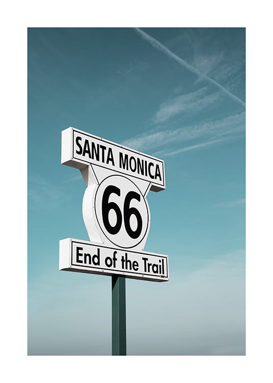 Route 66 Sign Plakat 0