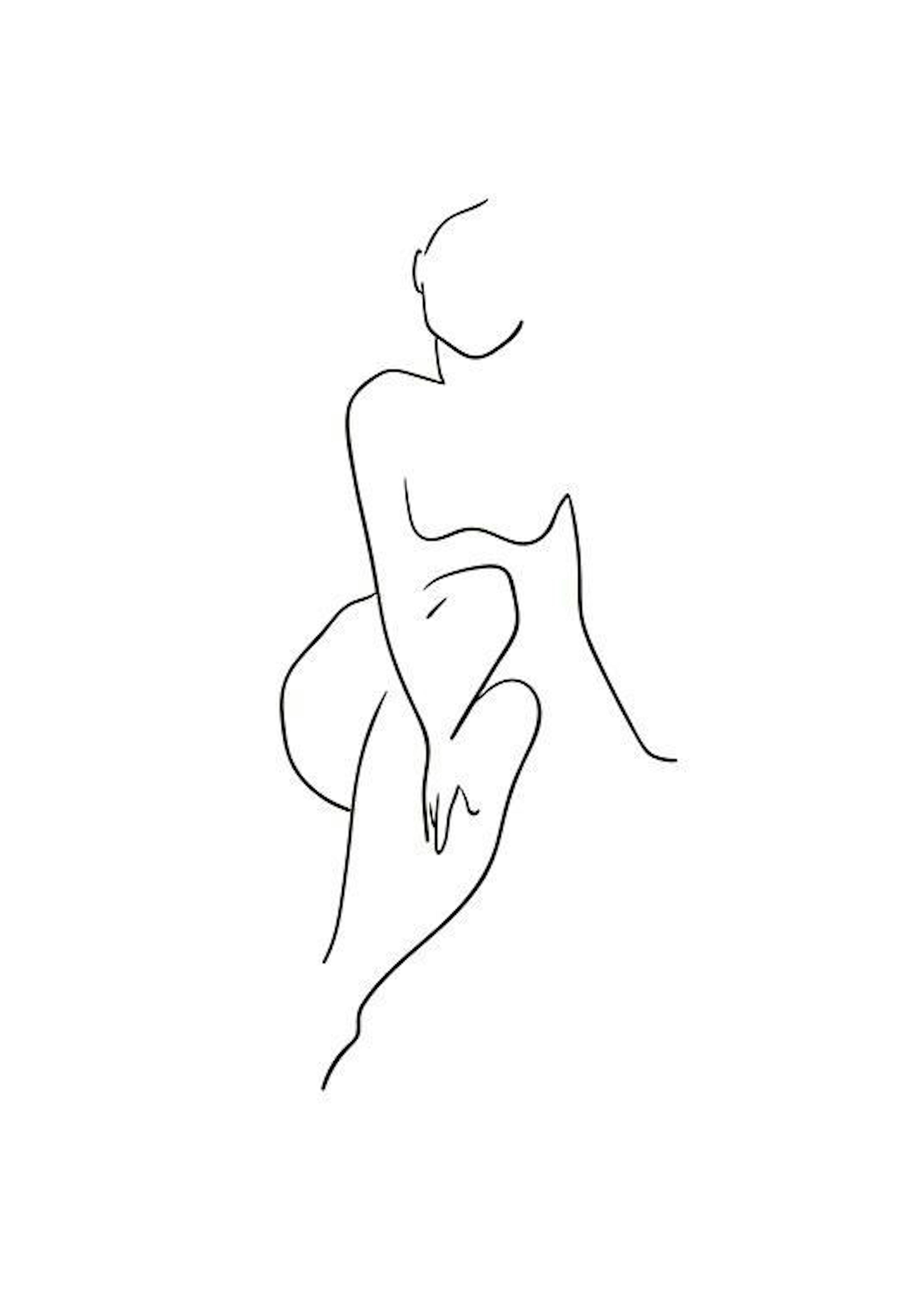 Body Line Art Print 0