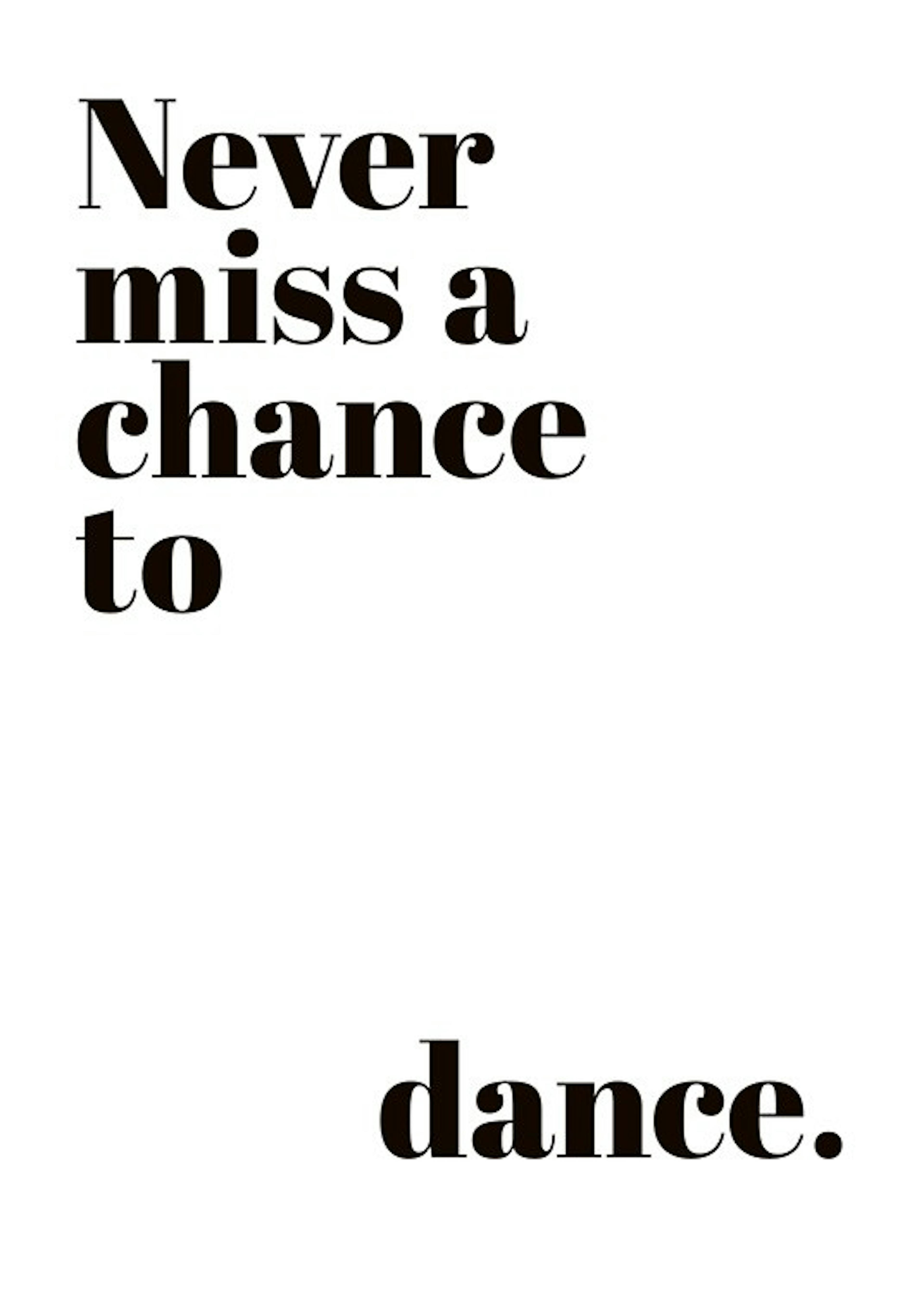 Chance to Dance Affiche