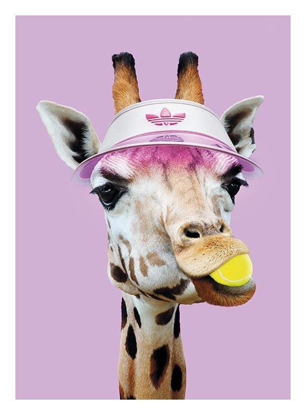 Jonas Loose - Tennis Giraffe Poster (50x70 cm)
