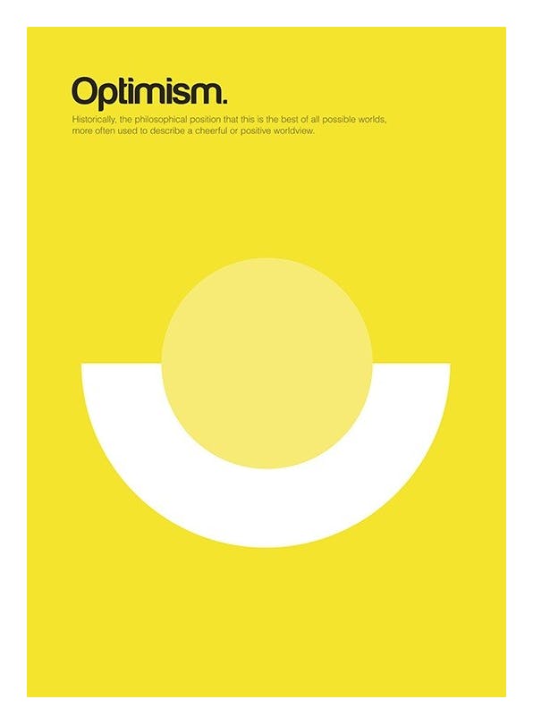 Optimism Plakat (30x40 cm)- Grafiki