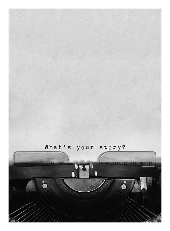 What's Your Story Plakat (21x30 cm)- Plakaty z napisami