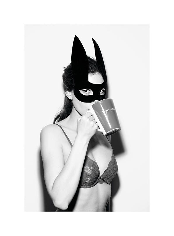 Prints - Superwoman Print (30x40 cm) - Black & white prints