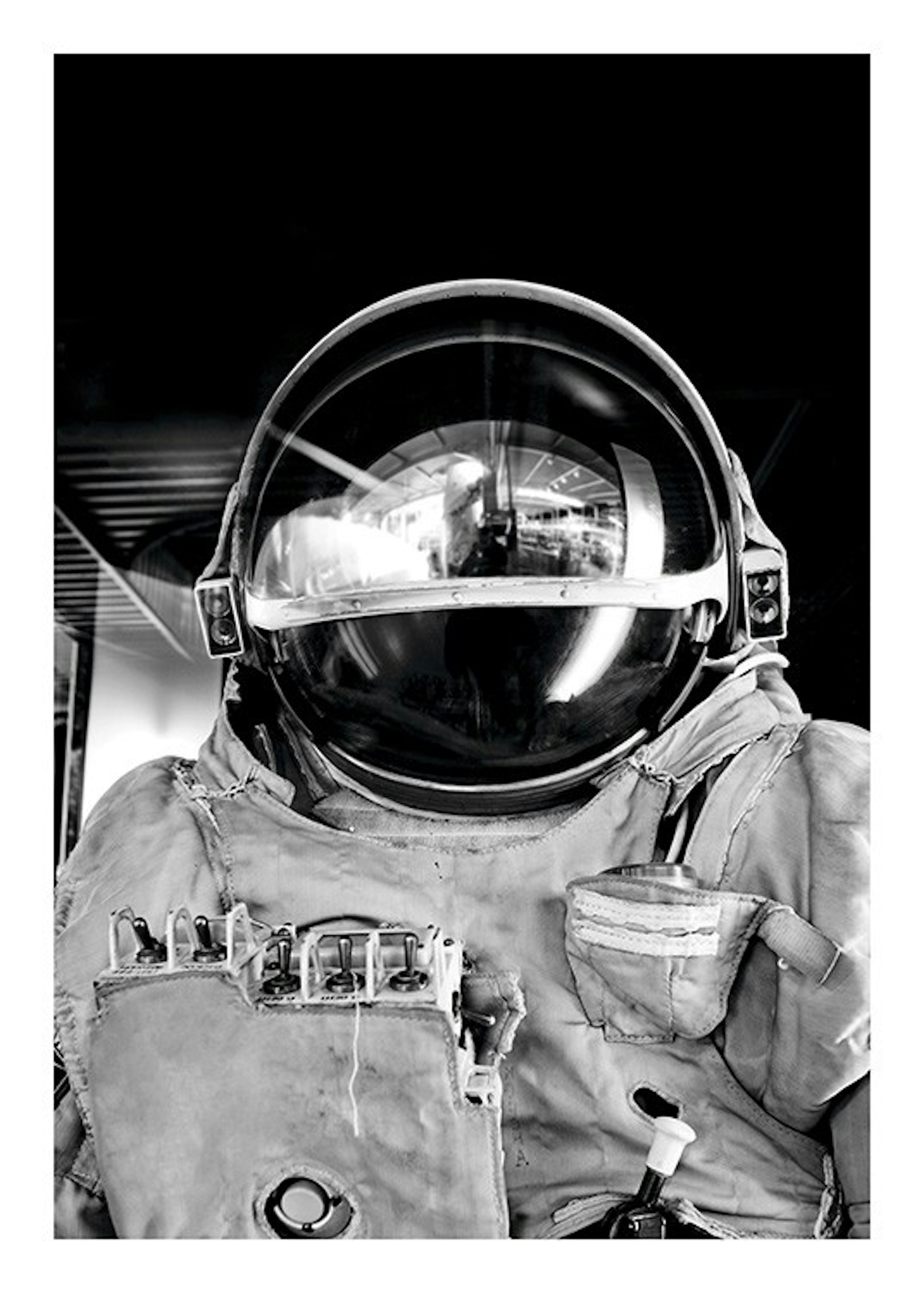 Black and White Astronaut Poster 0