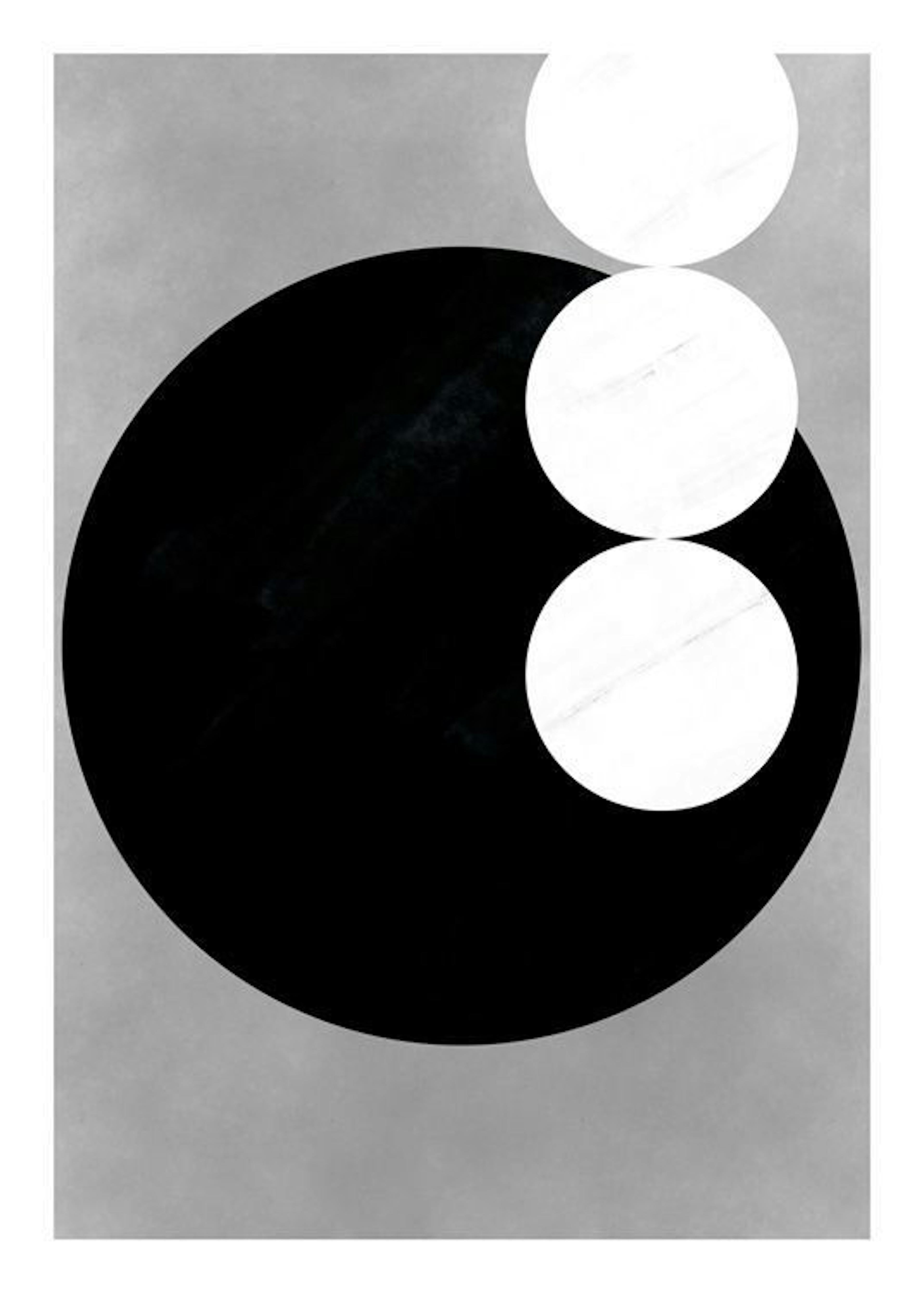 Black & White Shapes No3 Affiche