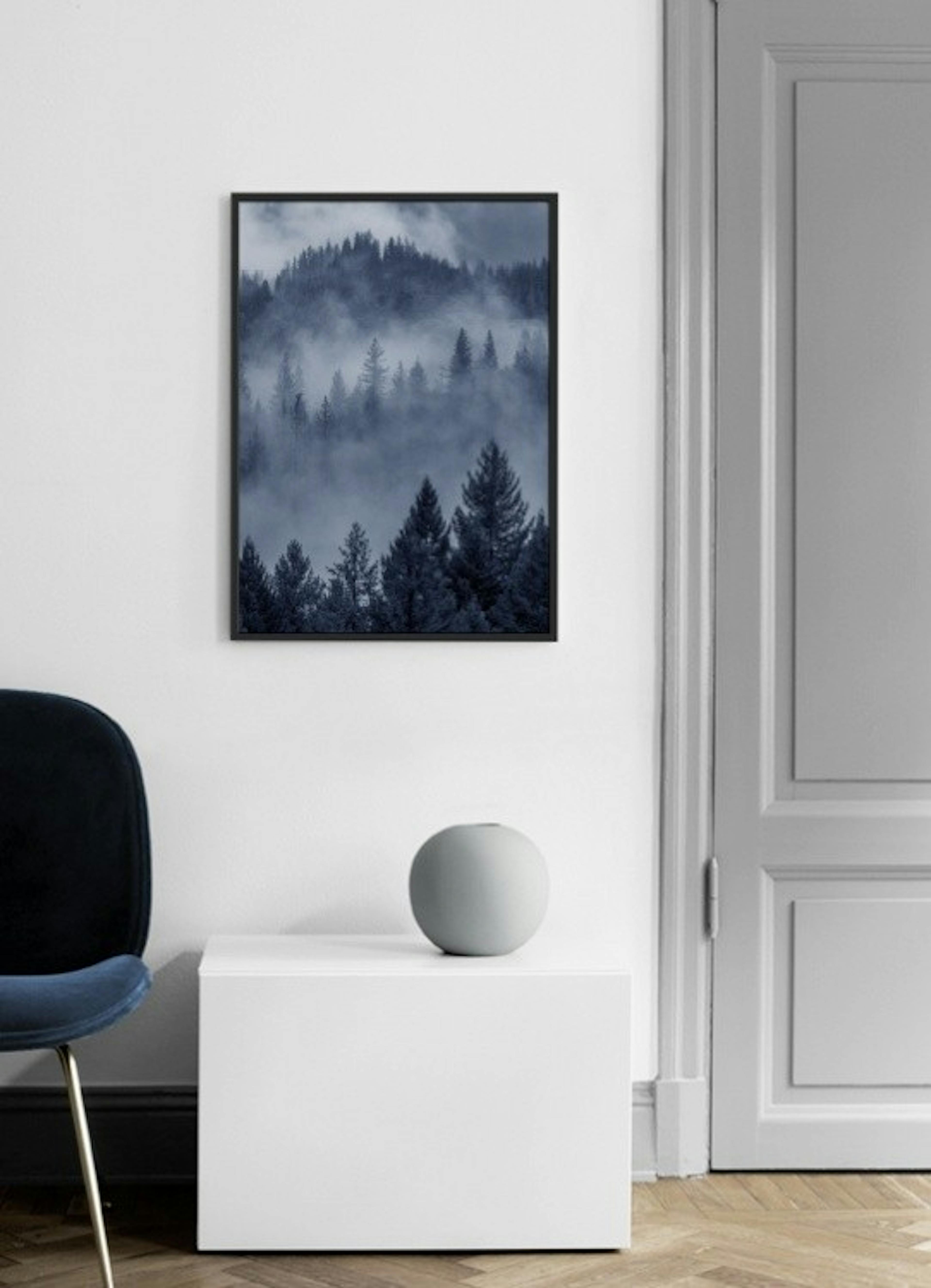 Blue Forest Poster