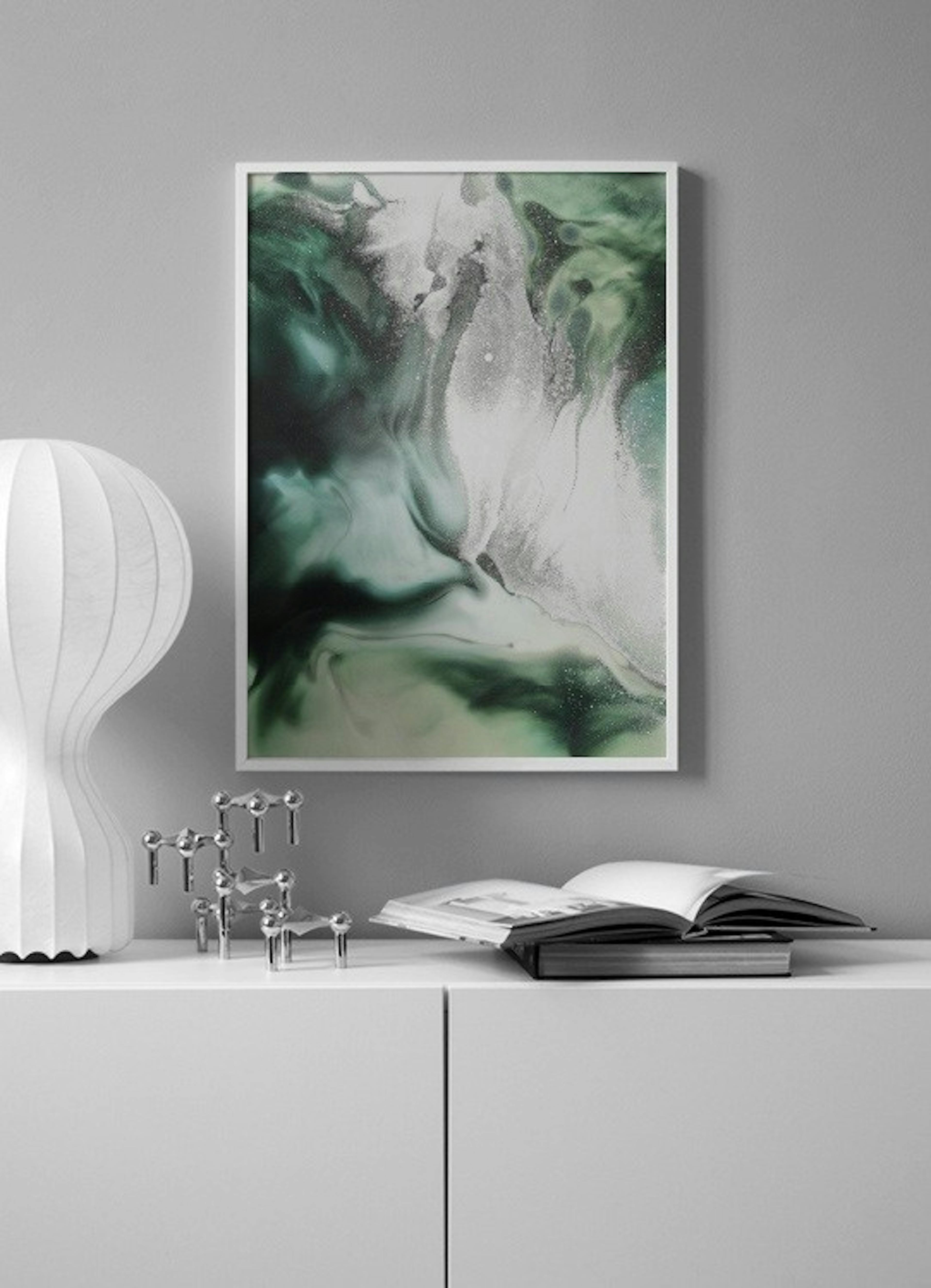 Abstract Green Painting Print