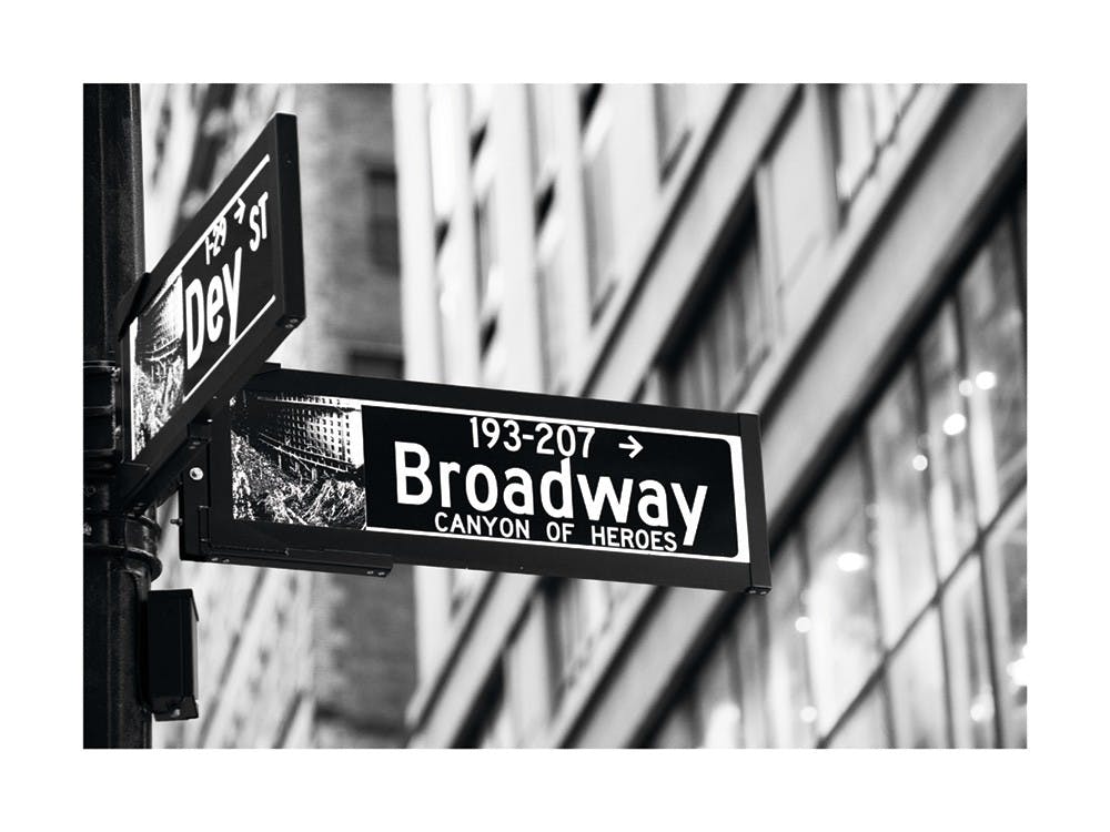 Broadway Sign Juliste 0