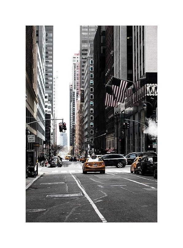 New York Street Plakat (30x40 cm)- Fotografia