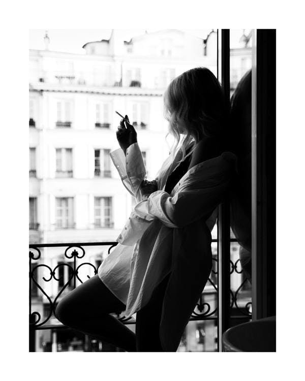 Smoking in Paris Poster 0