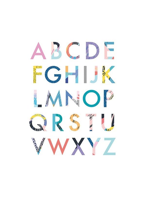 Color Alphabet Poster (21x30 cm)