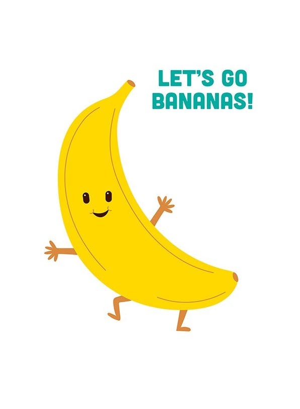 Prints - Go Bananas Print (30x40 cm) - Kids wall art