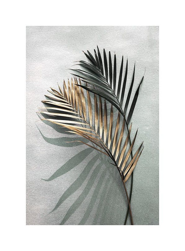 Gold and Green Shadow Poster (50x70 cm)