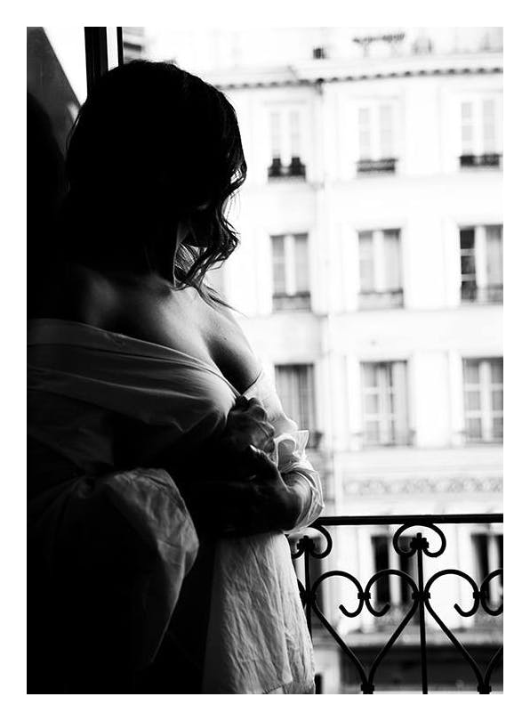 Paris Window View Print (50x70 cm)