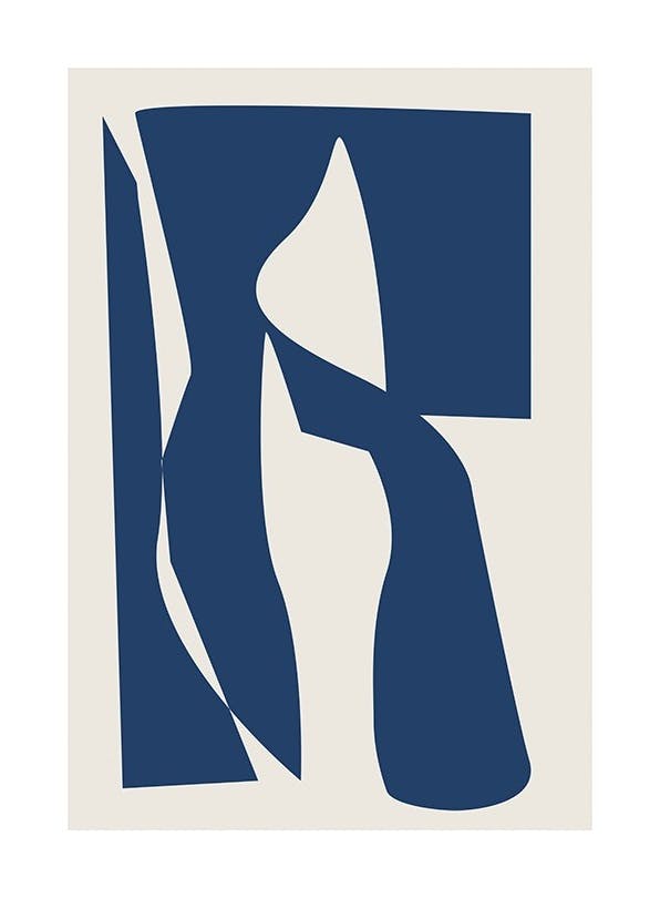 Geometric Face No1 Poster (30x40 cm) - Abstrakte Kunst