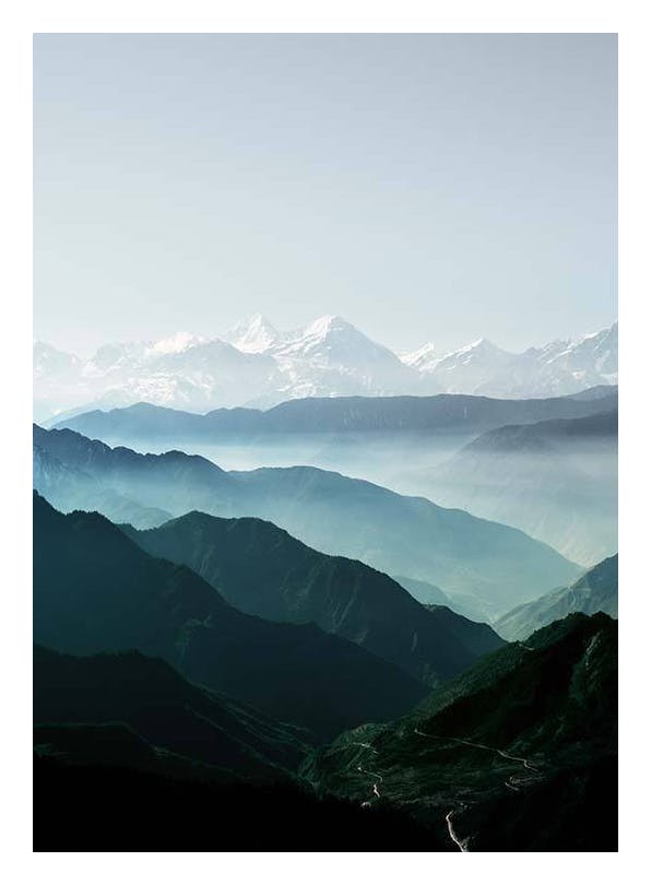 Prints - Scenic Mountains Print (50x70 cm) - Nature prints