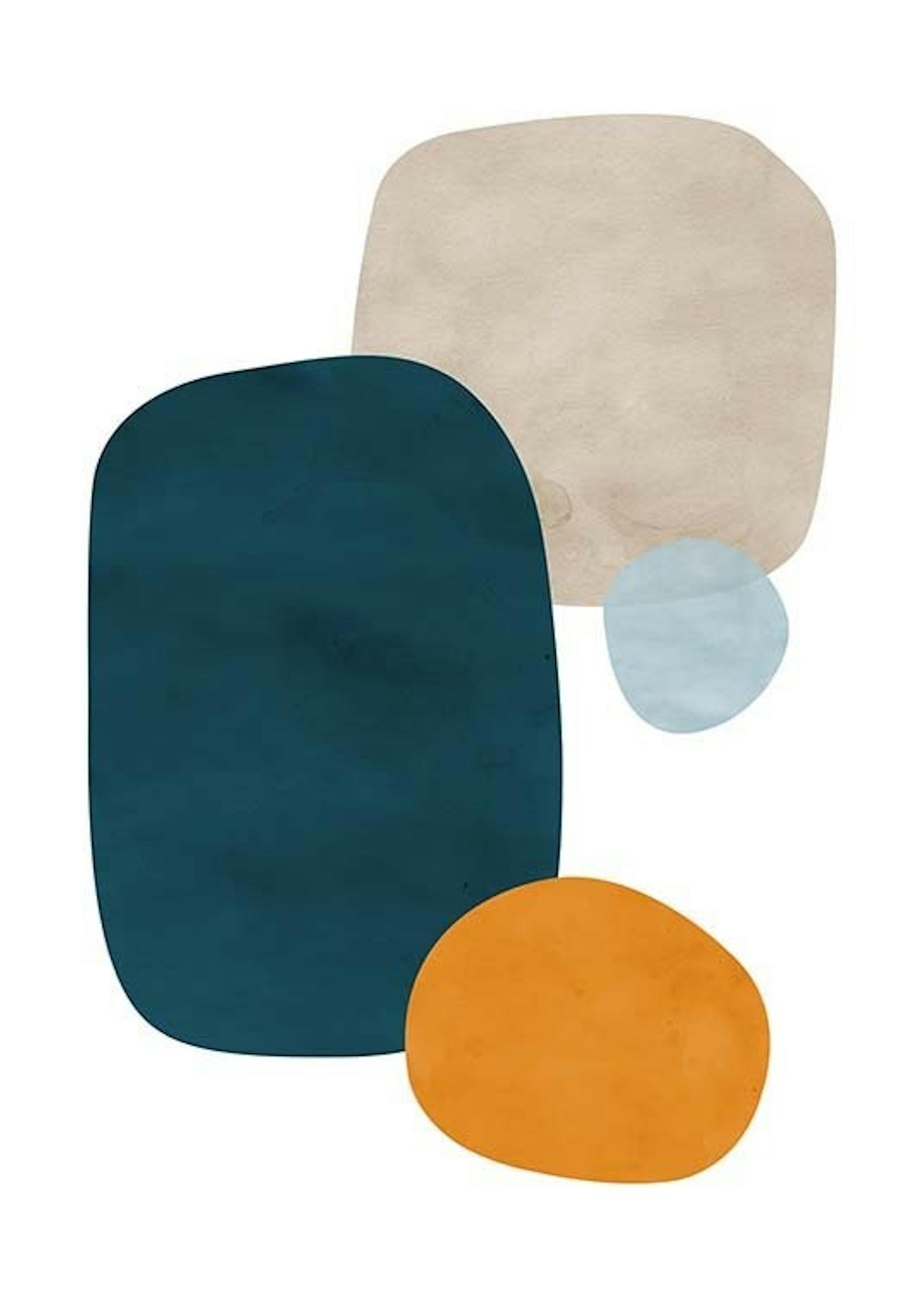 Color Shapes No1 Poster