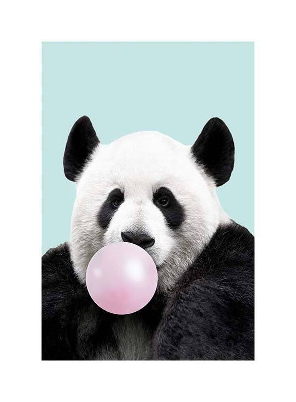 Bubblegum Panda Poster (50x70 cm) - Kinderposter