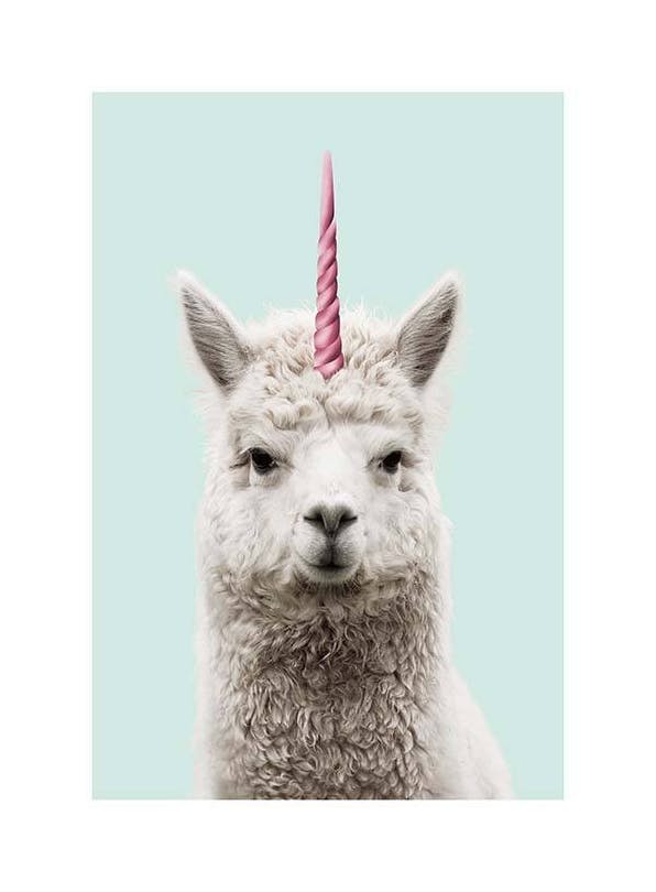 Prints - Lamacorn Print (50x70 cm) - Kids wall art