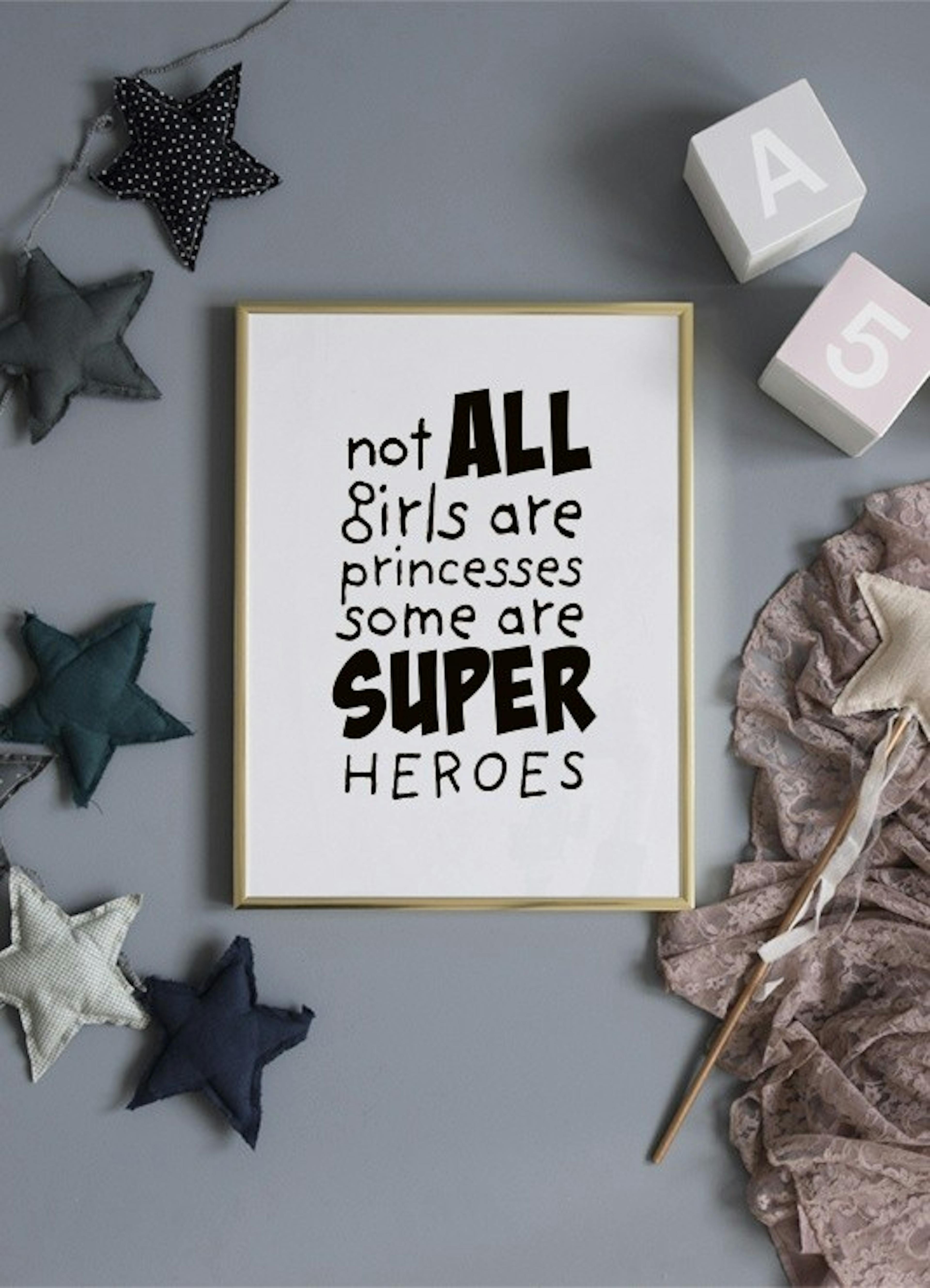 Girls are Superheroes Print