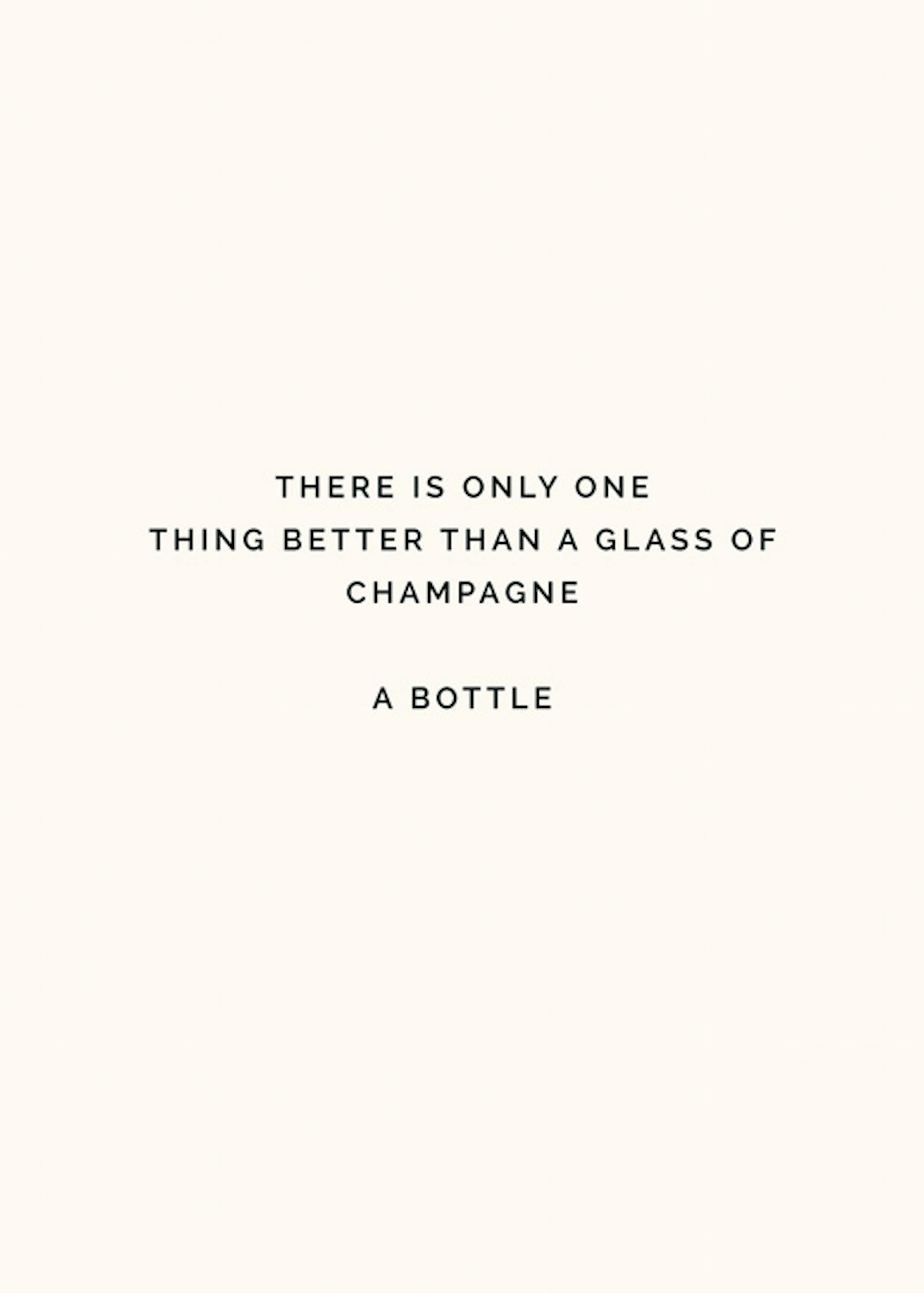 Champagne Bottle Plakat 0