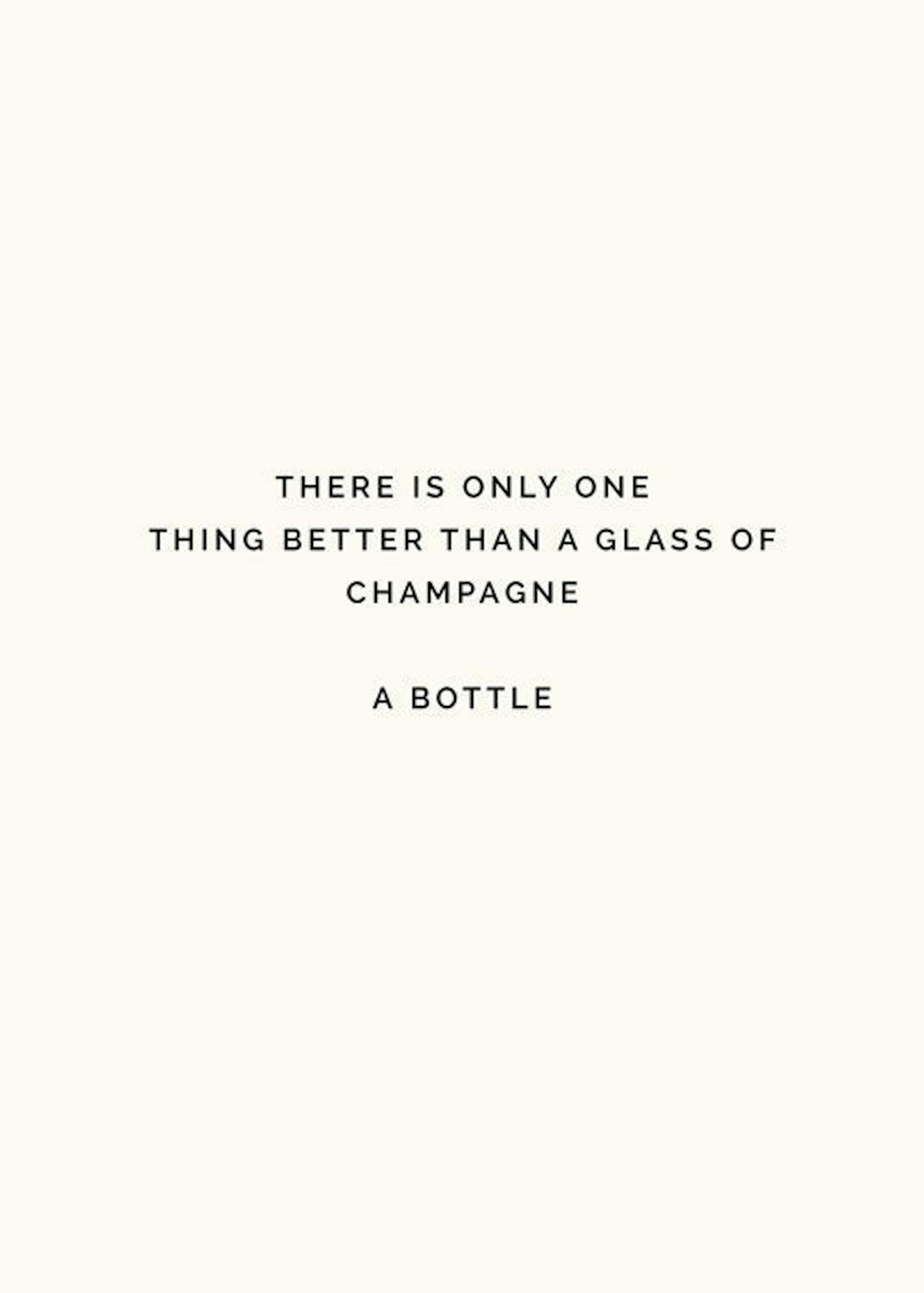 Champagne Bottle Print 0